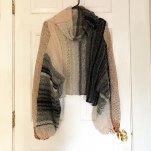 free people cloud kicker sweater